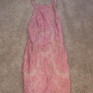 Tobi pink lace dress